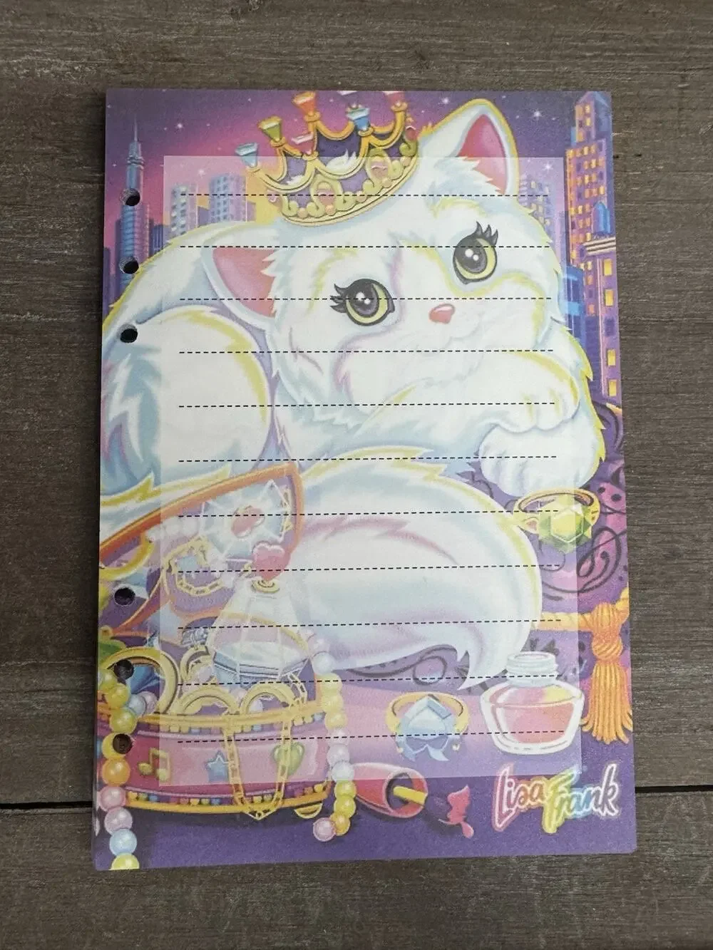 Lisa Frank Inspired Fancy Cat Size A5 Refill Paper (50 Sheets)